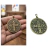 Pingente Medalha de São Bento Metal Dourado Grande 5 cm