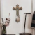Crucifixo De Parede Medalha de São Bento Moldado 25 Cm - comprar online