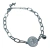Pulseira Medalha de São Bento Aço Inox Prateado