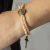 Pulseira Terço de Pulso Medalha de São Bento Cristal 4 mm - comprar online