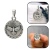 Medalha Pingente Espírito Santo Prateada 2 cm