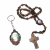 Terço Padre Pio com Chaveiro e Caixinha Personalizada - comprar online