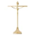Crucifixo de Mesa em Metal Aço Inox Dourado 22 cm - Decoração Religiosa Católica - Armazém Católico | Artigos Religiosos Católicos | Loja Católica