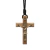 Colar Cordão Cruz Crucifixo Coroinha São Bento Dourado 7 Cm