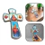 Crucifixo Cruz De Parede Sagrado Coração De Jesus E Maria Resinado