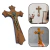 Crucifixo De Parede Medalha de São Bento Moldado 25 Cm