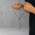 Terço Medalha de São Bento Preto Leitoso 6 mm - Artigos Religiosos Católicos | Loja Católica | Presentes e Lembranças