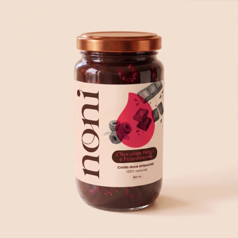 Calda de Chocolate Belga e Framboesa - 350ml
