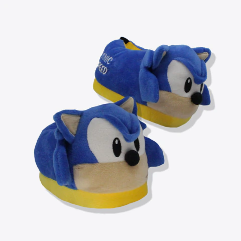 Pantufa Infantil Sonic - Sega - Tamanho P