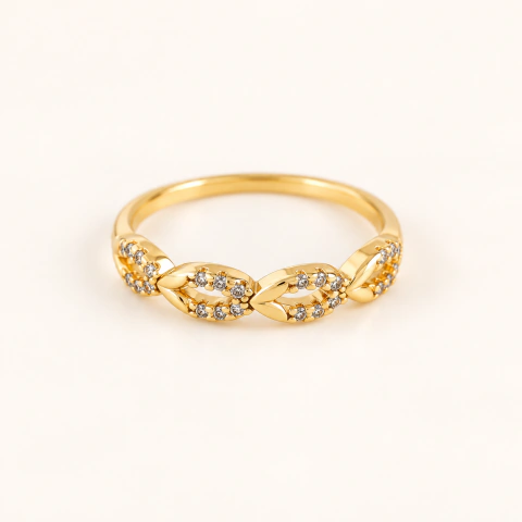 Anel Gabriela - Banho de Ouro 18K