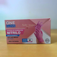 Guantes Nitrilo Antideslizantes 100u - Andre Insumos Beauty