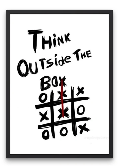 Cuadro Think Outside The Box