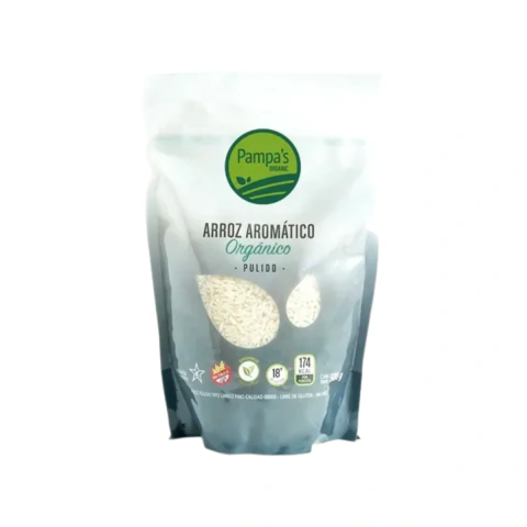 Arroz aromático pulido Pampas Organic 500 g