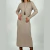 Vestido de lana cuello redondo