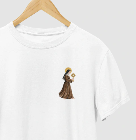 Santa Clara de Assis - Aquarela minimalista