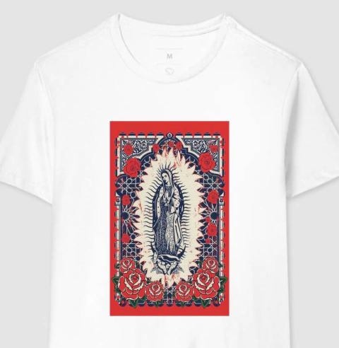 Nossa Senhora de Guadalupe - Vermelho e Azul