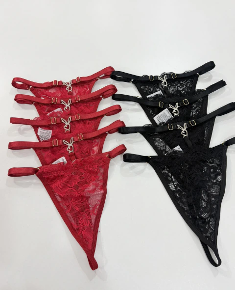 Calcinha de Renda play boy REF.003