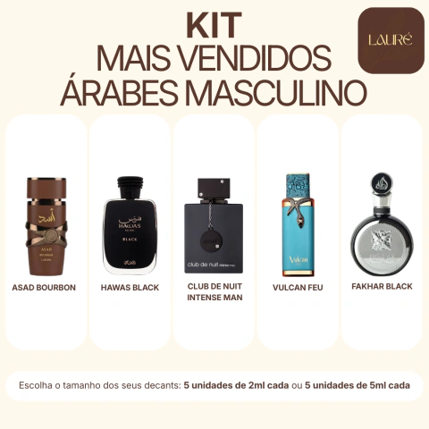 Kit Mais Vendidos Árabes - Masculino | Decant