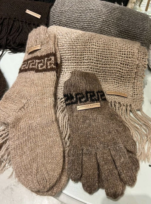 ART 3541 GUANTES HAND MADE LLAMA