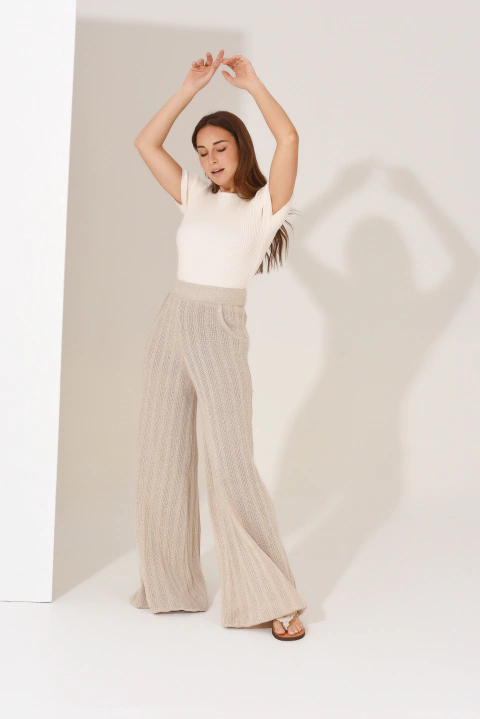 PANTALON PALAZZO ACAMPANADO ART 3707LX - AGOSTINA BIANCHI - SHOP ONLINE 