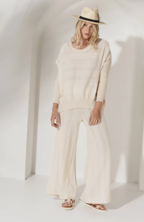 PANTALON RECTO ART 3604LIN EN LINO - AGOSTINA BIANCHI - SHOP ONLINE 