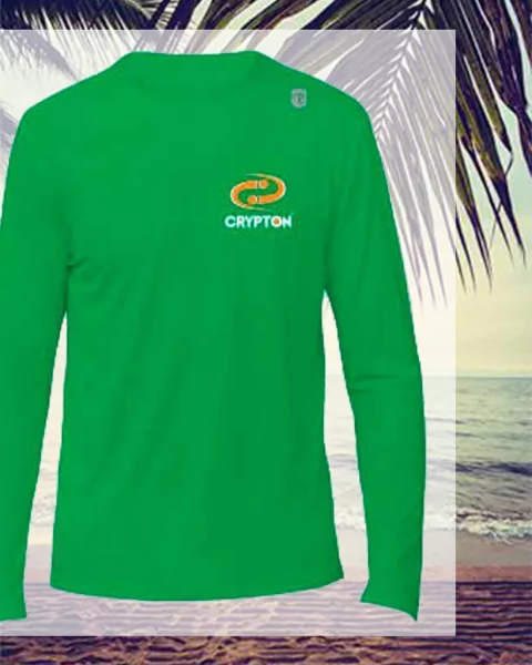Camisa CRYPTON Manga Longa UV50+ - Cor verde