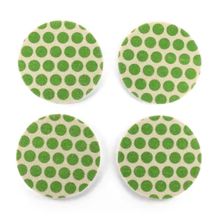 Coasters Dots Green