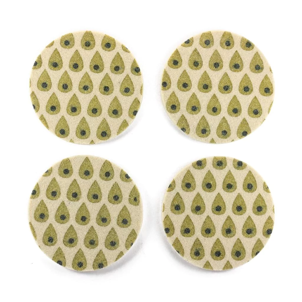 Coasters Drop Green