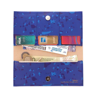 L Wallet Celebration Blue