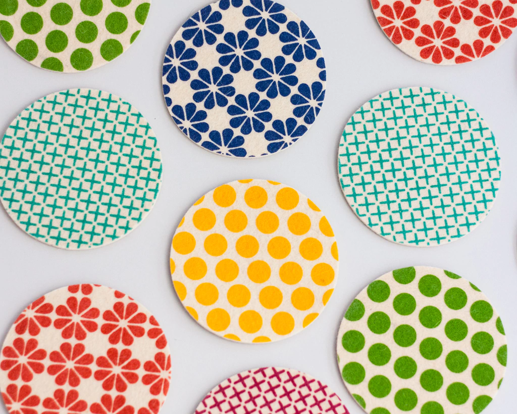 Coasters Drop Green