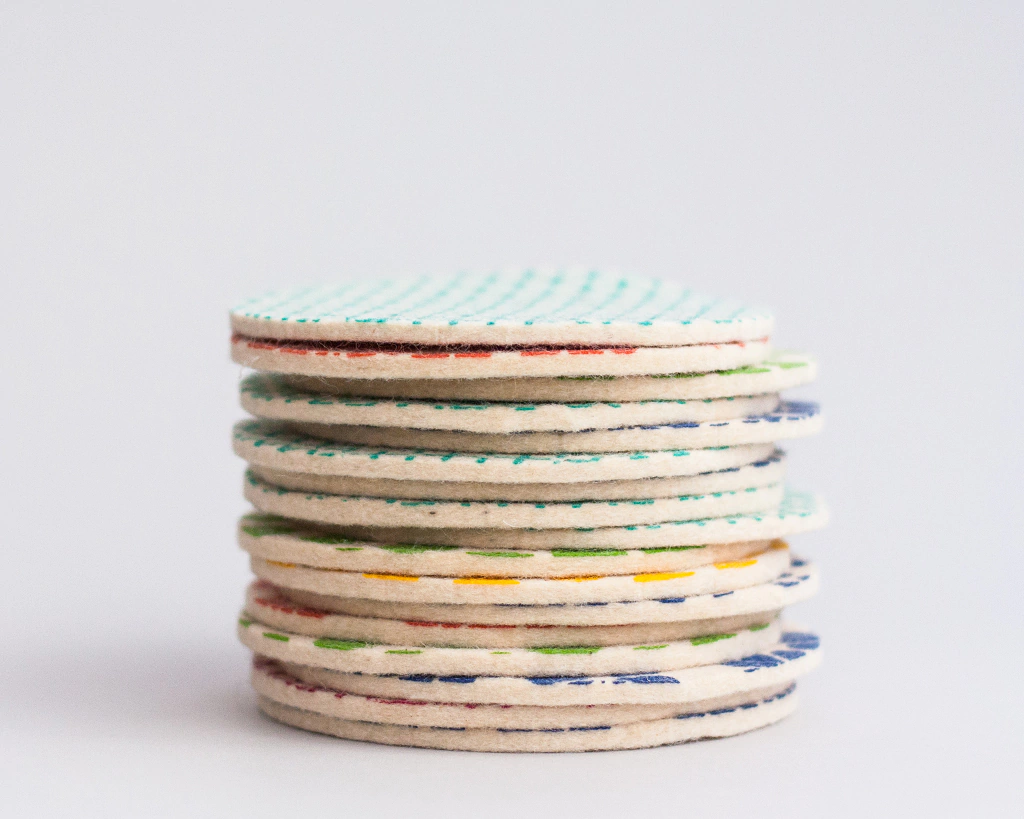 Coasters Drop Green