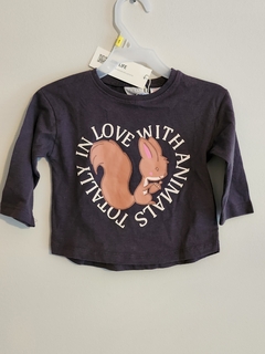 Remera zara 6 a 9 meses