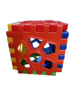 Cubo didáctico de encastre