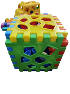 Cubo didáctico de encastre - maria del este