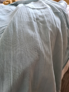 Pie de cama -Manta gasa Algodon con dobladillo - comprar online
