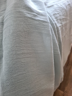 Pie de cama -Manta gasa Algodon con dobladillo en internet