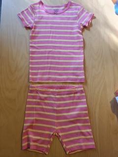 PIJAMA CARTER´S 3 Y 4 AÑOS rayado rosa