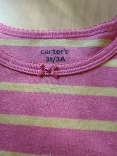 PIJAMA CARTER´S 3 Y 4 AÑOS rayado rosa - comprar online