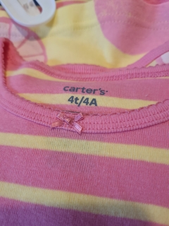 PIJAMA CARTER´S 3 Y 4 AÑOS rayado rosa en internet
