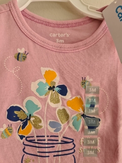 Remera Carter's 3 meses - maria del este