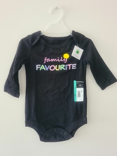 Body manga larga 3 a 6 meses y 18 a 24 meses