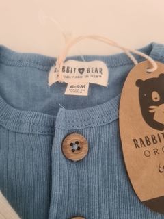 Pack bodies Rabbit & bear 6 a 9 meses - maria del este