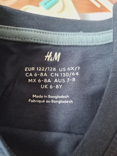 Remera H&M 6 a 8 años - comprar online