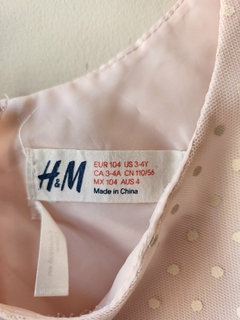 Vestido H&M 3 a 4 años - maria del este