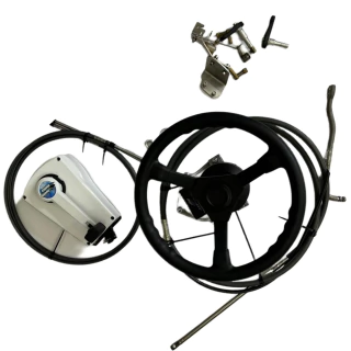 CABO DIREÇÃO PARA MOTOR ATE 90 HP COM CAIXA + CABO COMANDO E COMANDO KIT