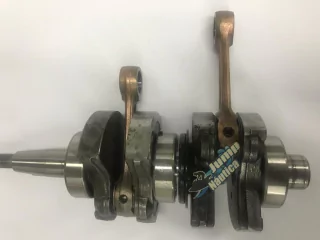 VIRABREQUIM YAMAHA 15 FM -GM - TROCADO BIELA ROLAMENTO RETENTOR DO MEIO A BASE TROCA