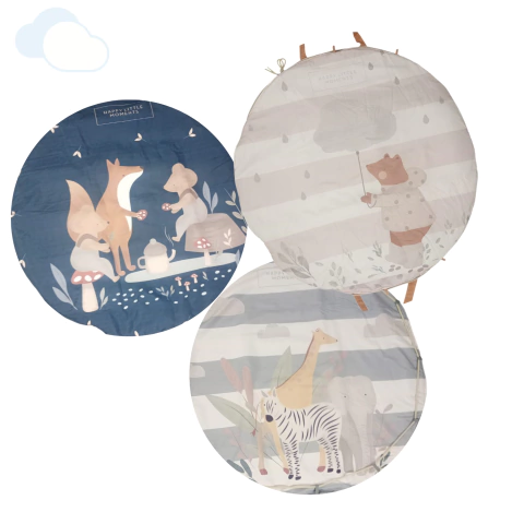 Bolso Playmat Alfombra Impermeable Porta Juguete Happy Little Moments