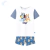 Pijama Infantil Bluey 2 Piezas Remera Short