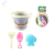Set De Playa Balde Plegable Pala Rastrillo Y Molde Love