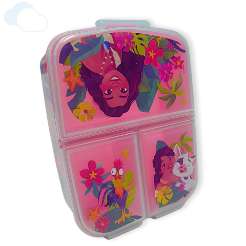 Lunchera Vianda Escolar Con Divisiones Moana Infantil Wabro - comprar online